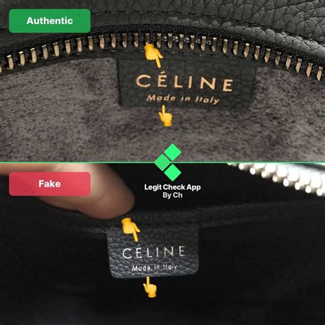 celine triomphe fake vs real|authentic or fake celine bags.